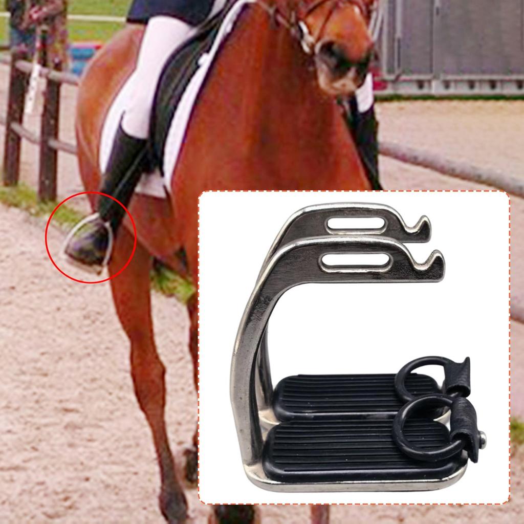 2 Pieces Horse Stirrups Foot Support Repair Outdoor