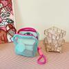 Square Mesh Cosmetic Bag - Zippered Portable Makeup Storage Bag, Multi-Purpose Sundries Organizer