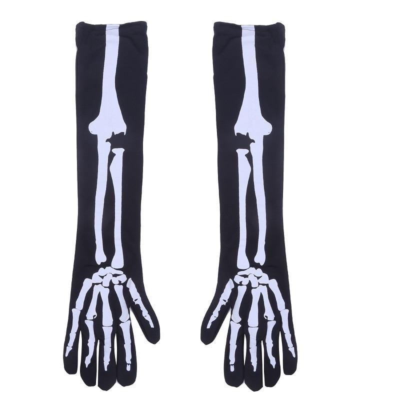 Unisex Unisex Adult Children Winter Cycling Full Fingered Gloves Halloween Horror Skull Claw Skeleton Anti-Skid Outdoor
