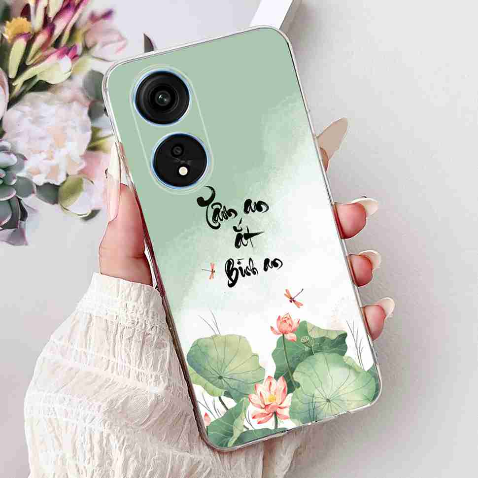 For Oppo A1 Pro 5G 6.7" Case Fashion Flower Painting Soft Silicone TPU Back Cover For Oppo A1 Pro a1 Pro PHQ110 Cases Bumper