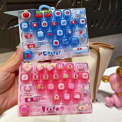 3D Cartoon Tastenkappen Niedliche Kawaii Weiche Haptik Langlebige Ersatz-Tastenkappen für Mechanische Tastatur Spiele-Enthusiasten
