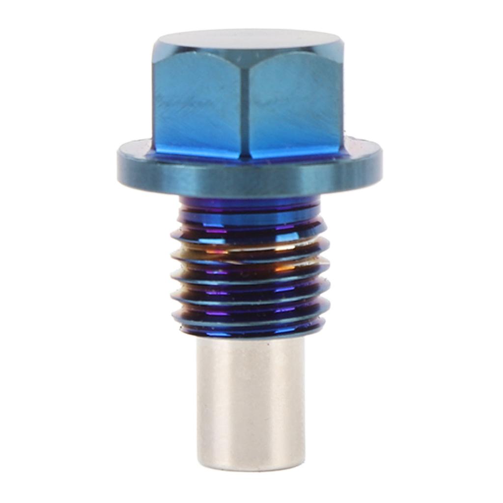 M12 X 1.5 Magnetic Oil Drain Plug Ti Alloy Universal Extract Small Metal Particles Magnetic Oil Pan