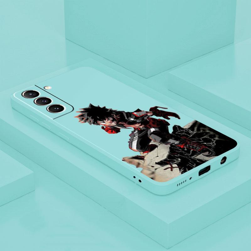 Anime My Hero Academia Case for Samsung Galaxy S8 Note 20 Ultra 5G S9 S21 S10 Plus S20 FE S22 Ultra Matte Liquid Silicone Funda