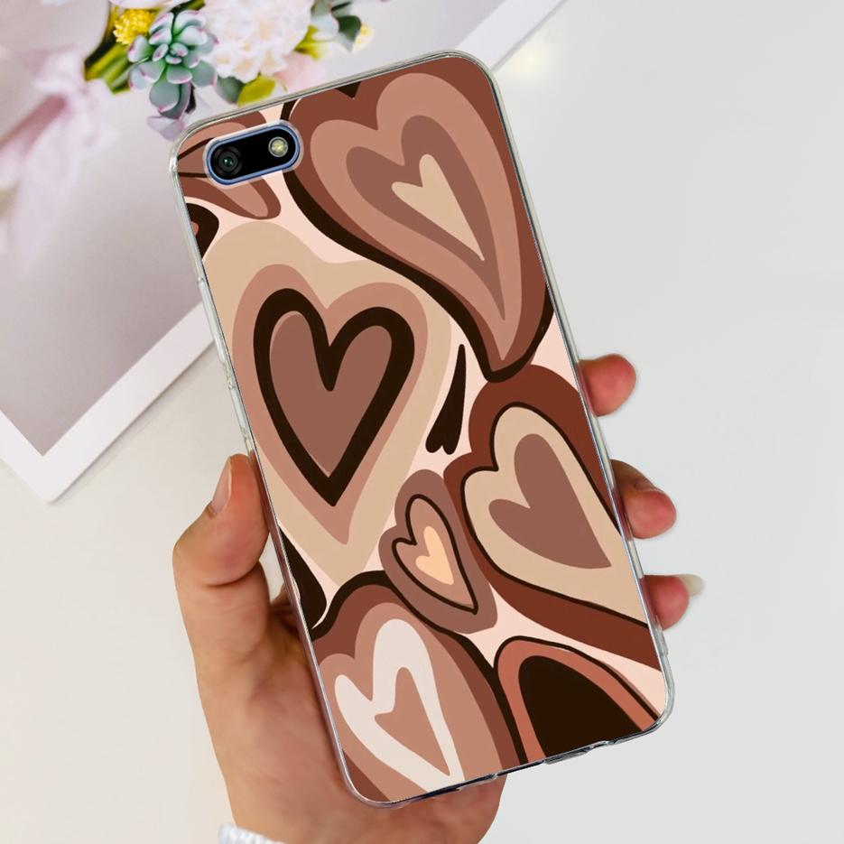 For Huawei Y5 Lite 2018 Case DRA-LX5 Luxury Painted Back Cover Clear Silicone Soft Phone Case For Huawei Y5 Prime Y 5 2018 Shell