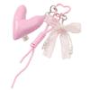 Trendy Heart Bows Bag Embellishment Practical Lightweight Keyring Car Keychain For A Fashionable Style Statement