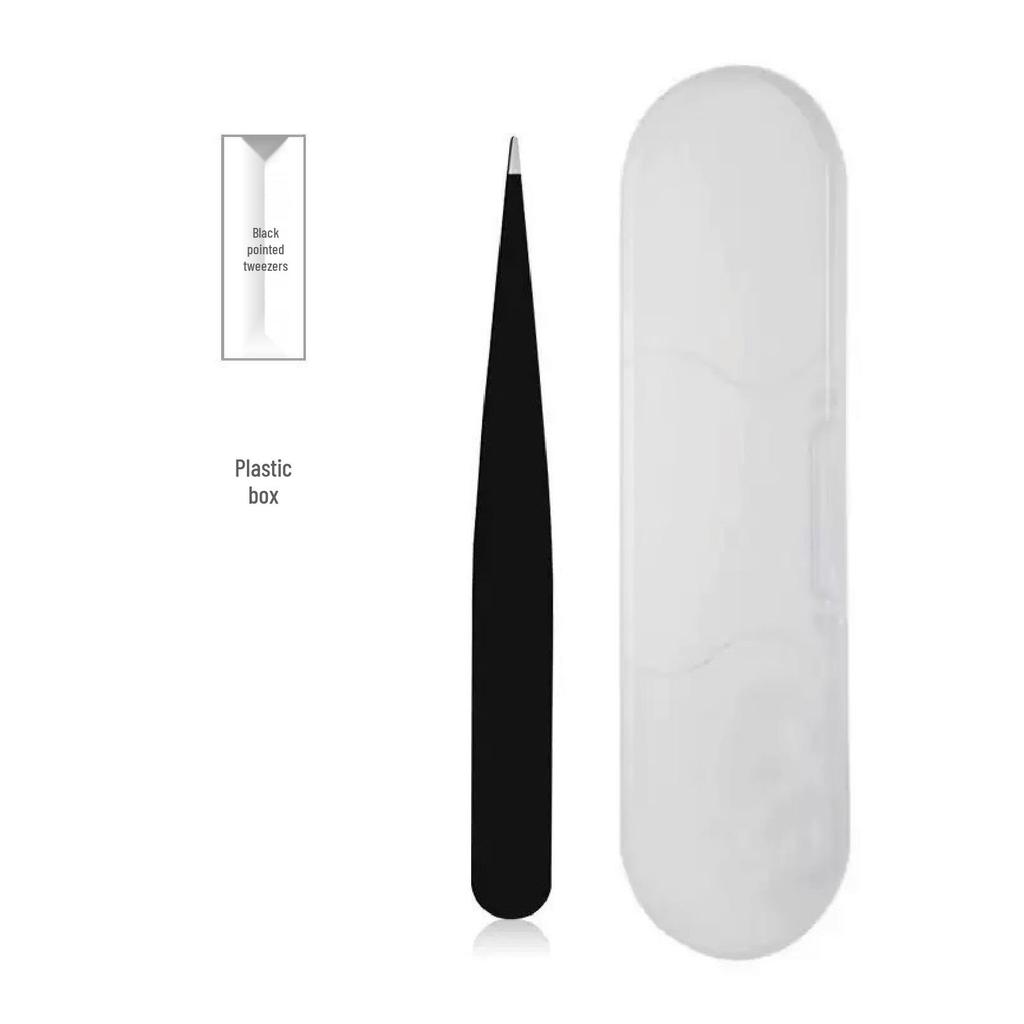 Stainless Steel Eyebrow & Beard Tweezers - Small, Precise, Household Plucking Tool