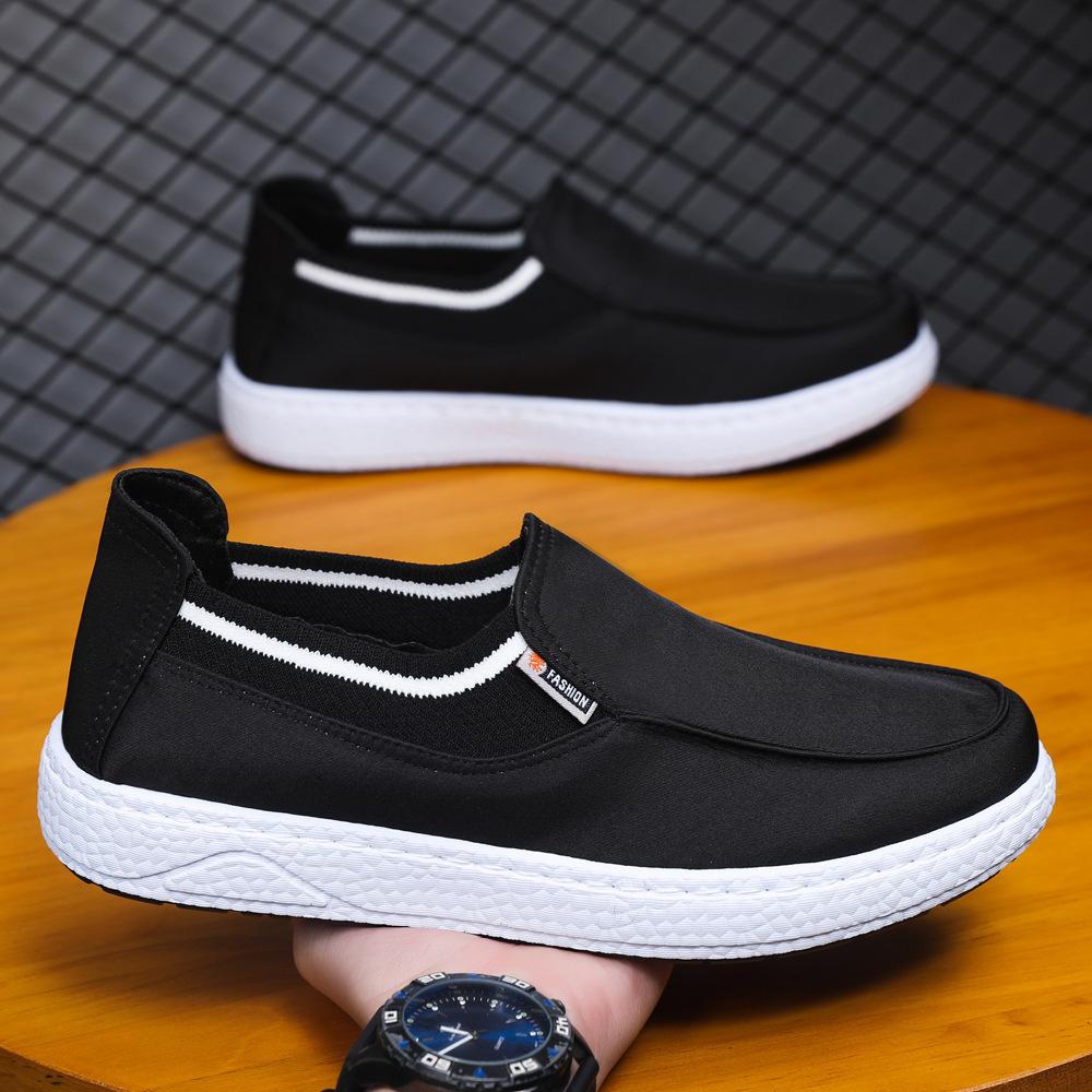 

The new cloth shoes are simple and low-top casual single shoes, foreign trade breathable and light overalls, lazy people pedal soft-soled driving sho 39
