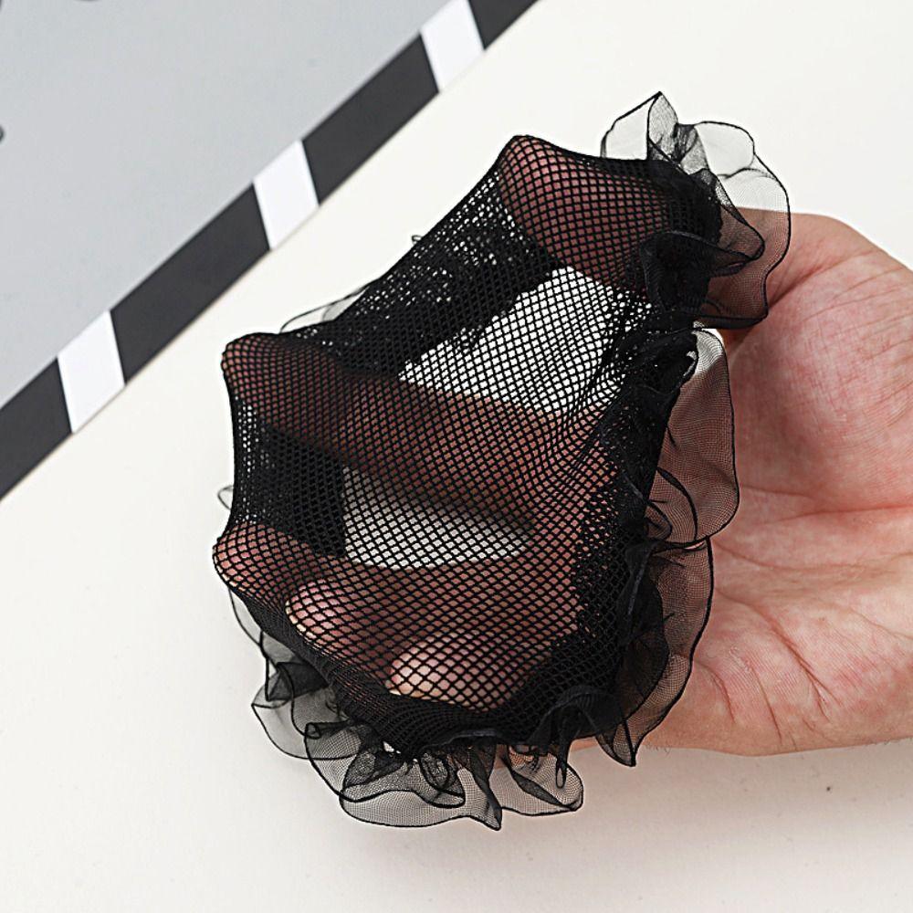 Filet à cheveux élastique style cordon de serrage ajustable pour chignon de fille snood filet à cheveux de ballet femmes