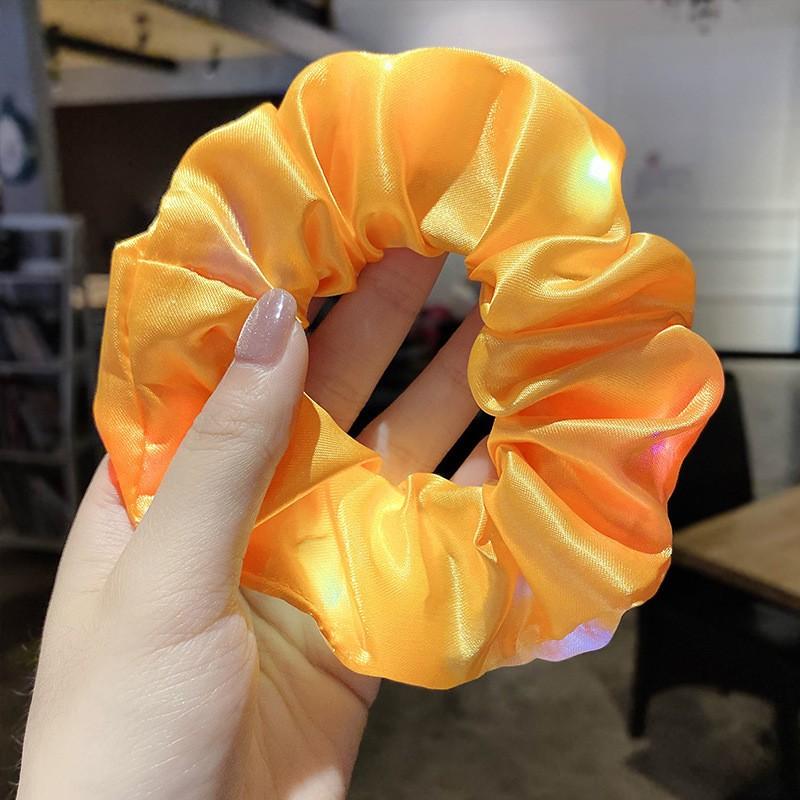 LED large intestine hair circle INS nightclub landscape headdress headband popular glowing ponytail hair accessories