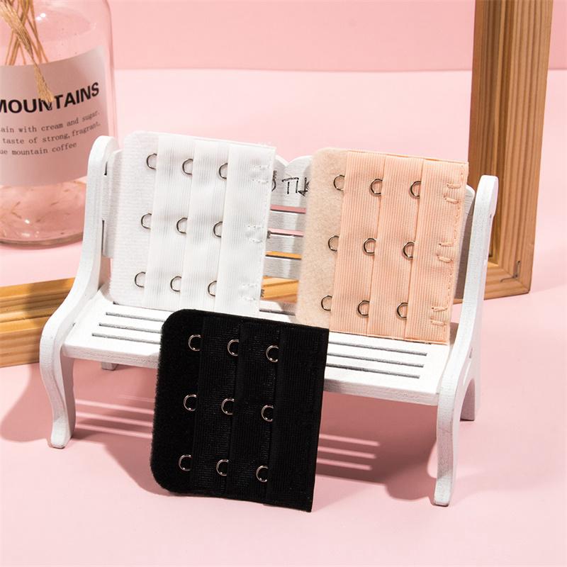 100PCS Bra Extension Lingerie Strap Extender Replacement Womens Accessoires With 3 Hooks Bar Extender Buckle Extension Lingerie