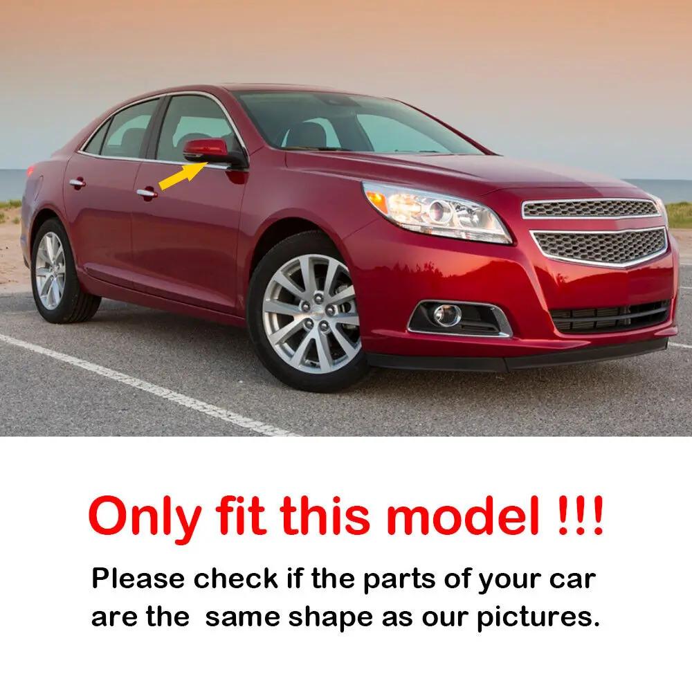 For US Chevrolet Malibu 2012-2015 Car Sticker Rearview Side Mirror Cover Wing Cap Exterior Door Rear View Case Trim Carbon Fiber