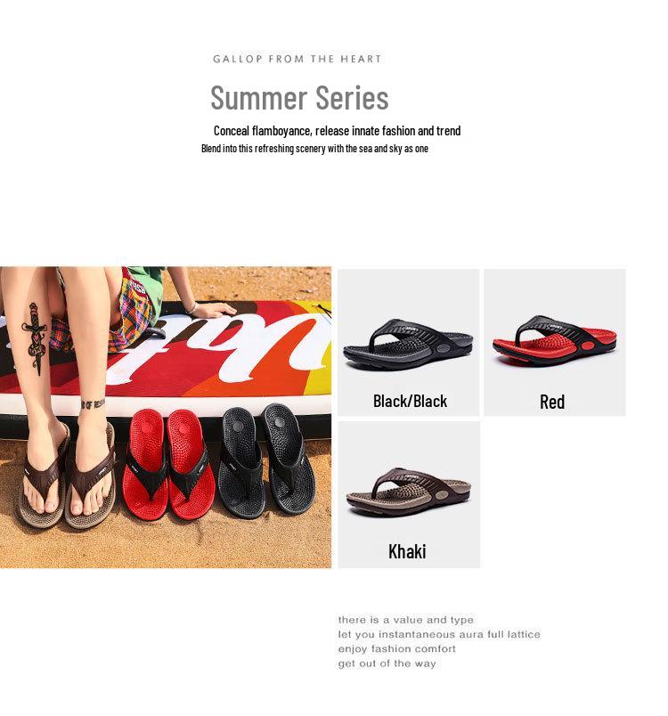 2023 Men's Breathable Non-Slip Trendy Beach Flip-Flops