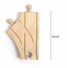 Wooden Railway Track Accessories Beech Wood Train Track Parts Compatible with Thomas and Major Brands Toys