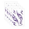 Baizihuahu 5 Sheets Temporary Tattoo Stickers, Skin-Friendly Demon Energy Pattern Tattoos, Hypoallergenic Non-Irritating Stickers for Kids Adults