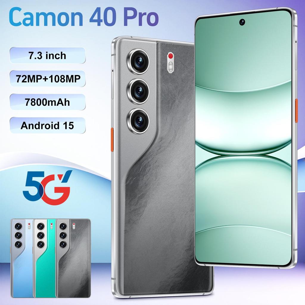 Camon 40 Pro: 7.3" Incell Display, Android Smartphone, 16GB+1TB.