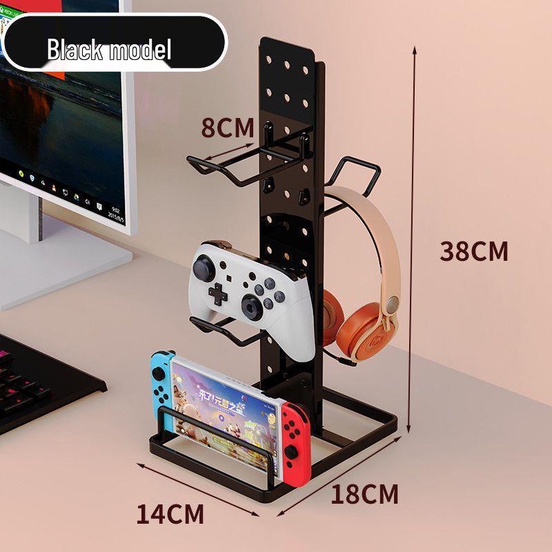 

Multipurpose Desktop Holder for Game Controllers, Headset, Console & Mobile Phone Adjustable Spacing with Four Hooks