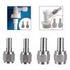 Hose Barb Fitting Easy Installation Stainless Steel Coupler for Fuel 1 4