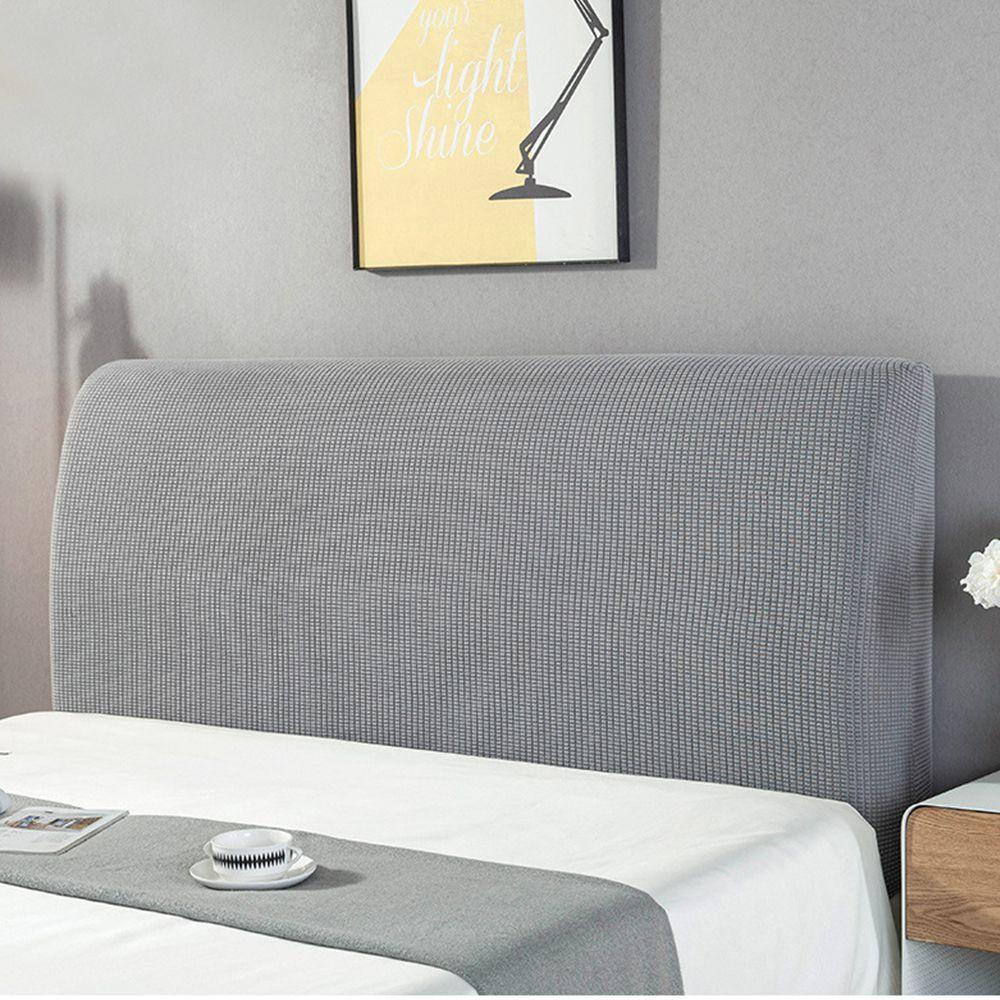 Elastic Home Solid Color Dustproof Slipcover Back Chair Cover Bed Head Covers Bed Headboard Cover