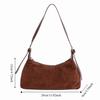Large Capacity Slouchy Hobo Bags Shoulder Bag Solid Color Tote Bag Suede Pillow Handbag  Summer