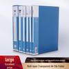 Elegant Transparent A4 File Folder Holder for Test Papers - Single & Double Clip, Thickened Office Storage.