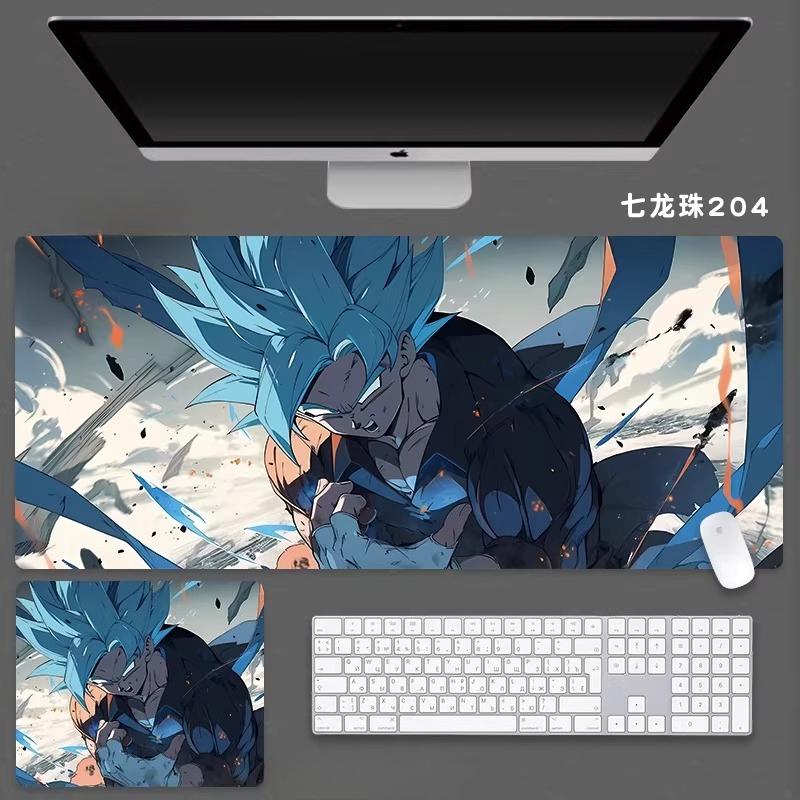 2026 Waterdichte Antislip Hoge Kwaliteit Dragon Ball Bedrukte Leer Muismat Yozed Jongens Animatie 2D E-sports Spel Computer Toetsenbord Student Bureau Mat