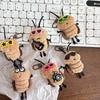Creatividad Dibujos Animados Cucaracha Muñeca Peluche Llavero Divertida Cucaracha Muñeco Relleno Peluche Juguete Colgante Mochila Decoración Accesorios