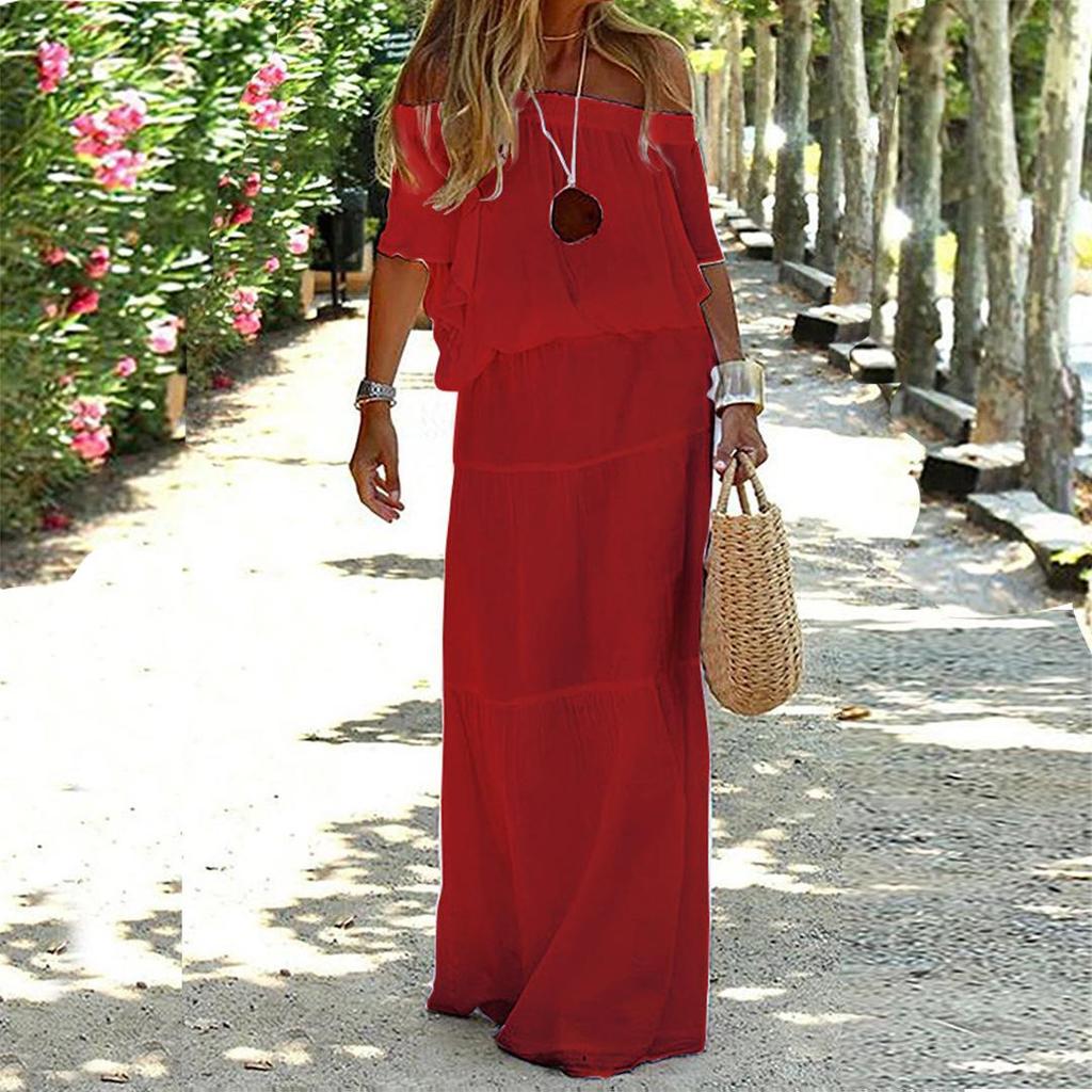 Chic and Elegant White Bohemia Dress V-neck Lace Up Cover Up For Woman Summer Maxi Dress Beachwear Holiday Beach Slip Dress