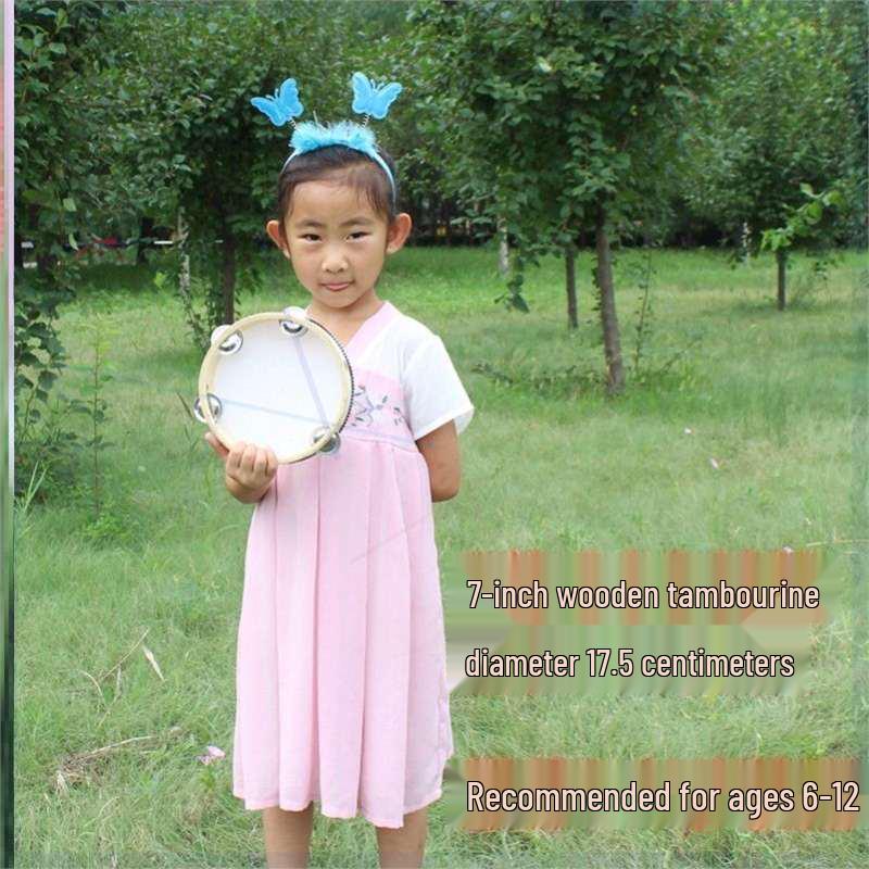 Little Guli Red Performance Tambourine for Drummers and Shaker Players - Available in Small and Large Sizes
