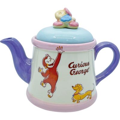 Neugieriger George Donut SAN3723 Teekanne, ca.. 360ml, Design,