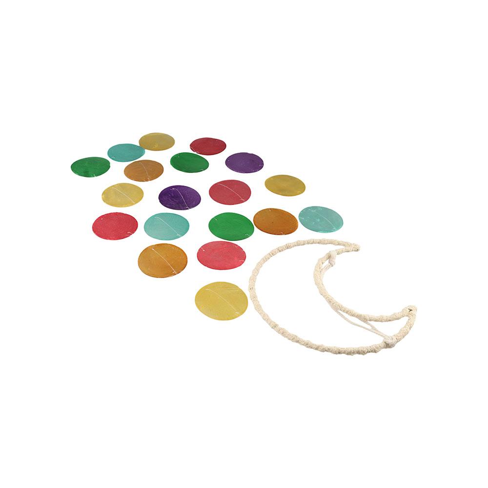 Handmade Small Hanging Wind Chimes Colorful Moon Dream Catchers  Home Decoration