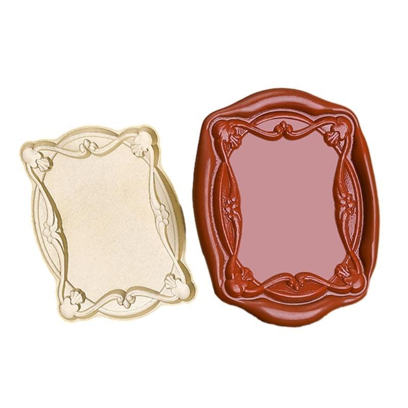 Fotorahmen Serie Siegelwachsstempelkopf Farbstempelwachsstempelkopf für DIY