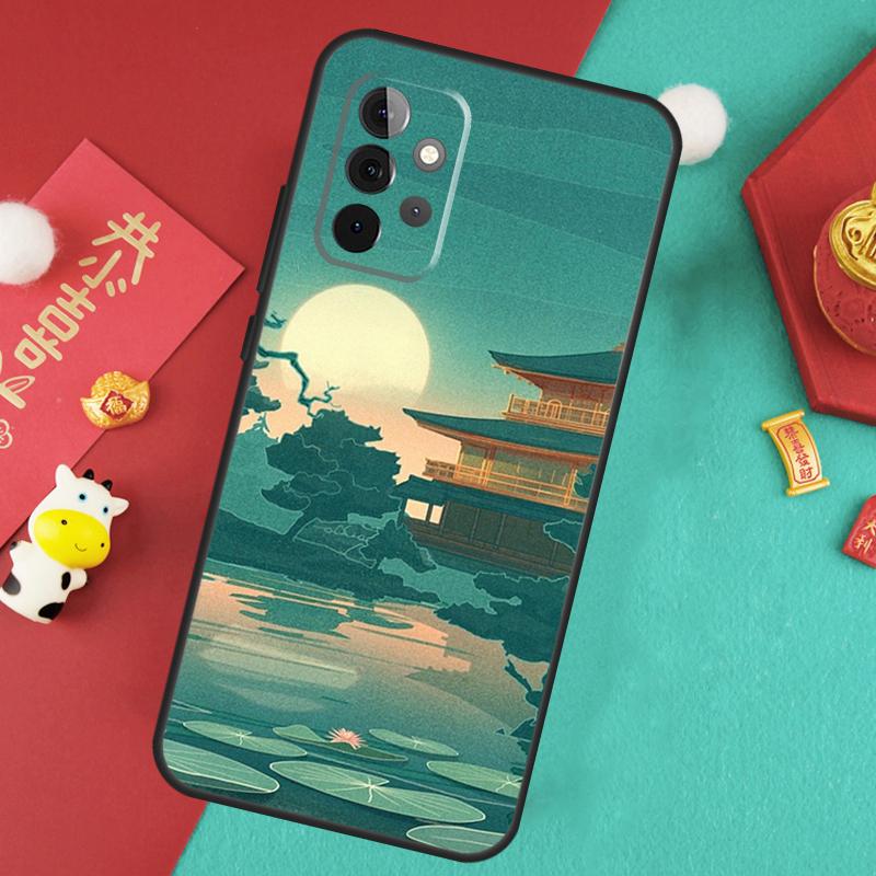 Japanese Style Art Japan Case For Samsung Galaxy A13 A33 A53 A15 A25 A35 A55 A54 A34 A14 A71 A51 A12 A32 A52 Cover