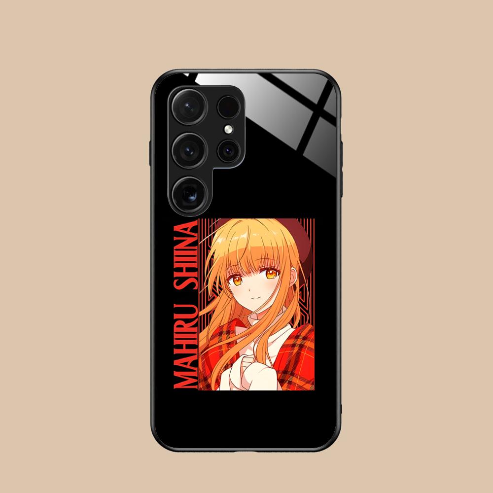 Angel Mahiru Shina Phone Case for Samsung Galaxy S26 S25 S24 S23 S22 S21 S20 Note20 Plus FE Ultra Glass Protective Cover