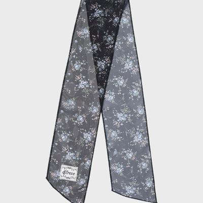 Eireve FLORAL PETITE CHIFFON SCARF (BLACK)