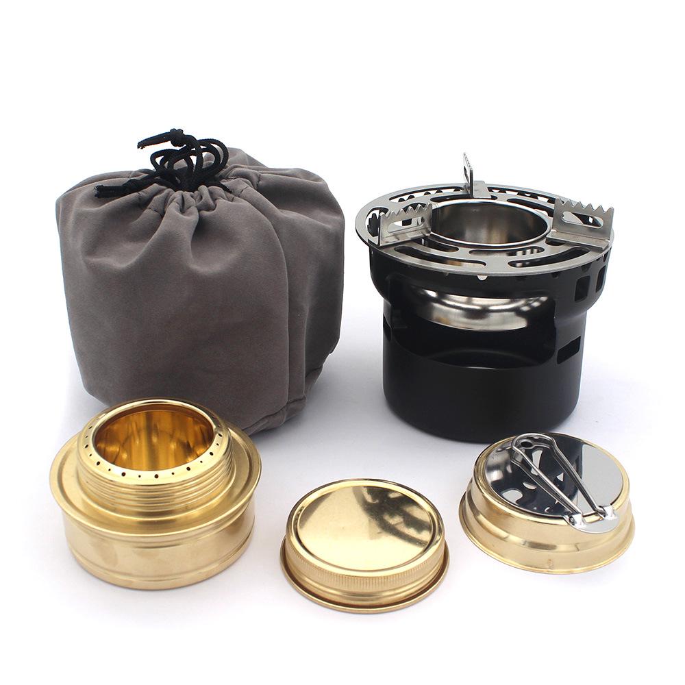 Portable Brass Alcohol Camping Stove - Outdoor Picnic & German Vaporizer