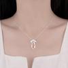 2024 Hot Style Ballet Bow Ribbon Pendant Necklace In 925 Sterling Silver - Simple Clavicle Chain for Women
