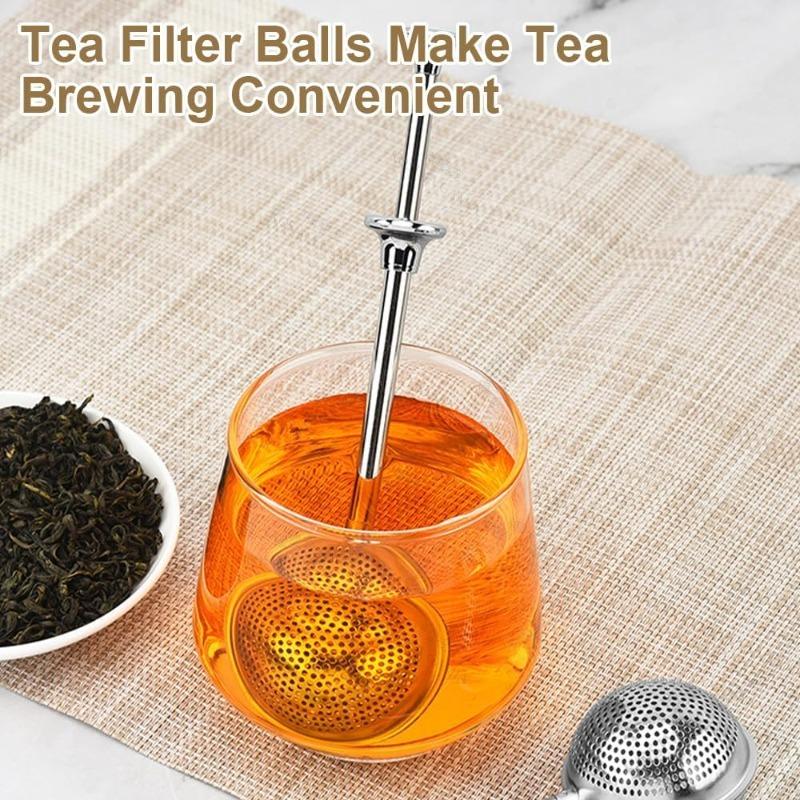 For Loose Tea Tea Strainers Food-Grade Stainless Steel Tea Infuser With Handle Fine Mesh Tea Ball Filter Tea Diffusers Steeper