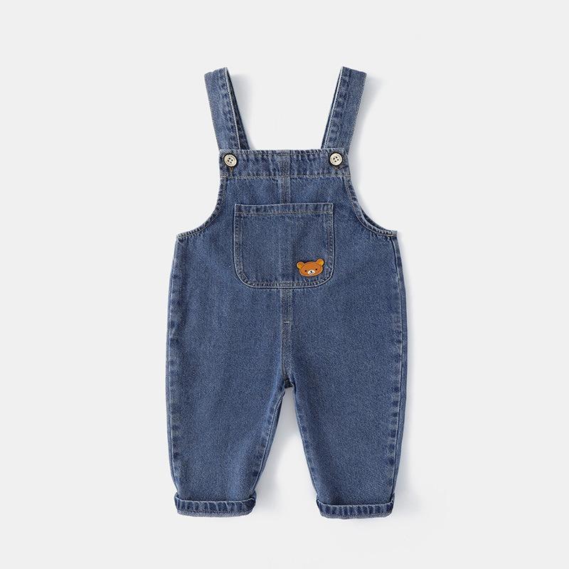 Baby Boys Overalls Spring Autumn Kids Cartoon Long Pants Casual Girls Jumpsuits Children Trousers