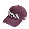 Three dimensional Letter Embroidery Baseball Cap for Women Trendy Soft Top Face Showing Small Retro Curved Brim Duck Cap for Men