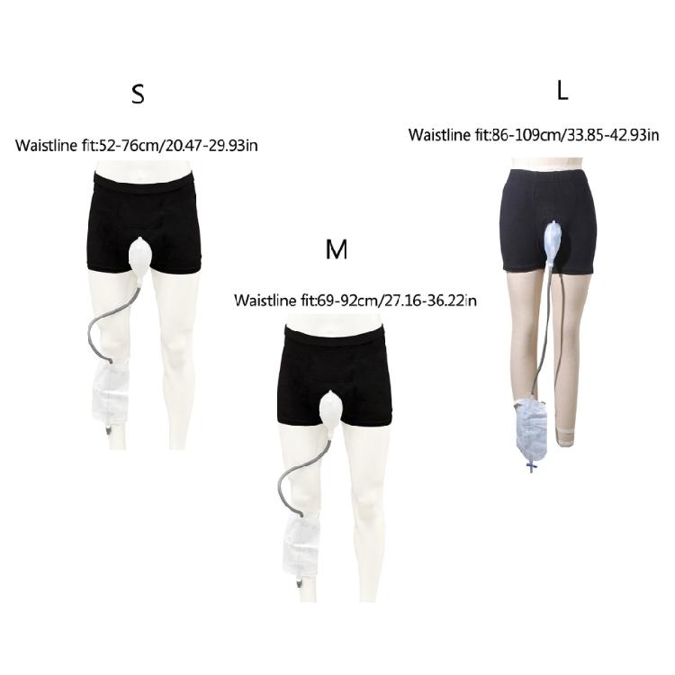 Ganztägiger Komfort Herren-Inkontinenzslips mit tragbarem Urinal und auslaufsicherem Design Silikon zur Unterstützung älterer Menschen