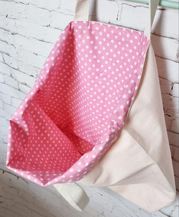 Shopper Bag with Embroidery Cat with Cupcake LB788 NeedleWoman Beige (39681008)