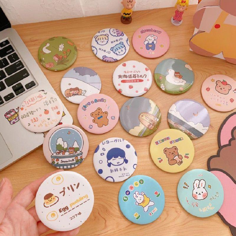 Fashion Mini Makeup Mirror Pocket Compact Cosmetic Vanity Girls Mirror