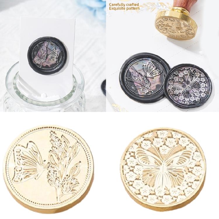 Butterfly Series Sealing Wax Stamp Wax Seal Stamp for Envelope Cards Decorations