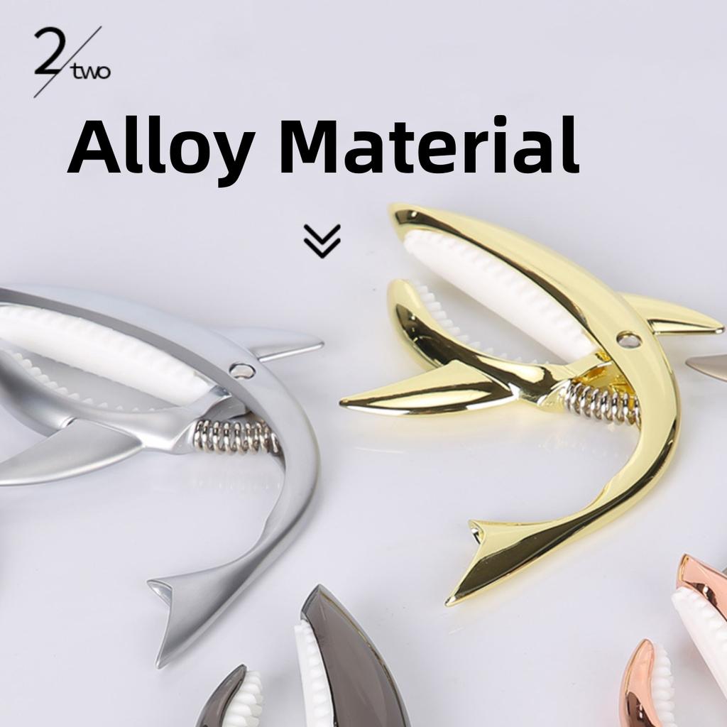 Miwayer Metallhai Gitarren-Capo Zinklegierung für Bass, Akustik- und E-Gitarre mit gutem Handgefühl, 7 Farben optional