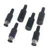 2Pcs 3P 4P 5P 6P 7P 8P DIN Male/Female Plug Soecket Jack With Plastic Handle Keyboard Cable Connector Adaper DIY Accessories