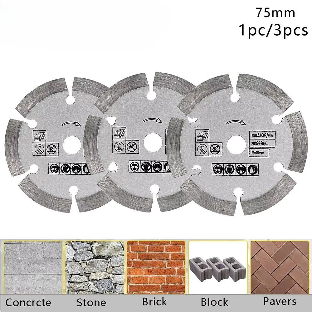 New 75mm Stone Cutting Disc Mini Ultra-thin Saw Blade Ceramic Concrete Marble Cutting