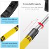 31.5" Ice Scraper and Extendable Snow Brush, 360° Rotating Brush Car Snow Scraper with Ergonomic Foam Grip, 3-in-1 Detachable Winter Ice Removal