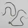 2pcs Heart Cross Cat Pendant Necklace Couple Black Rope Choker Necklace Jewelry