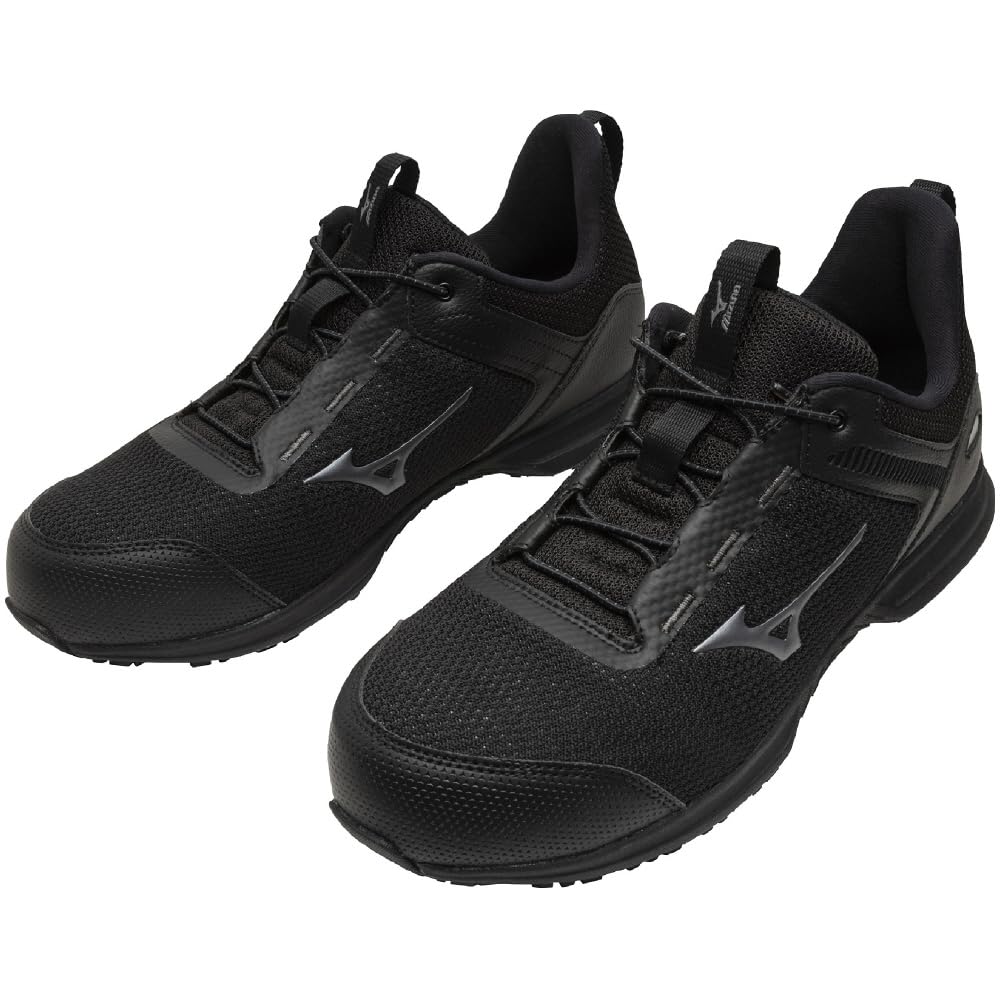Mizuno Almighty EL 31L Work Size Shoes, F1GA2509, 26.5 Cm, Black/Silver