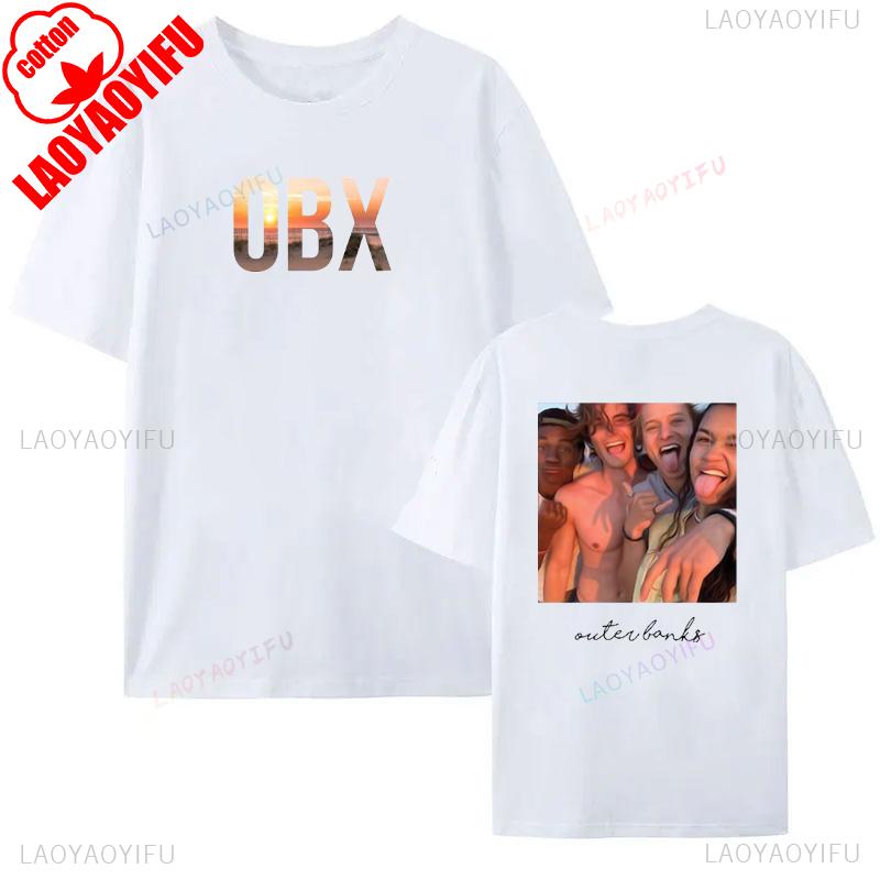 Fashion Surfing Outer Banks Printed T-shirt Women Man Retro Style T-Shirt Vacation Beach Shirt High Quality Cotton Short Sleeve
